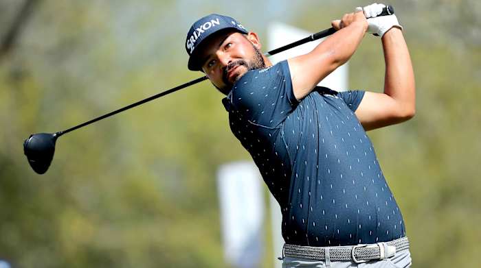 J.J. Spaun swings during the final round of the 2022 Valero Texas Open.